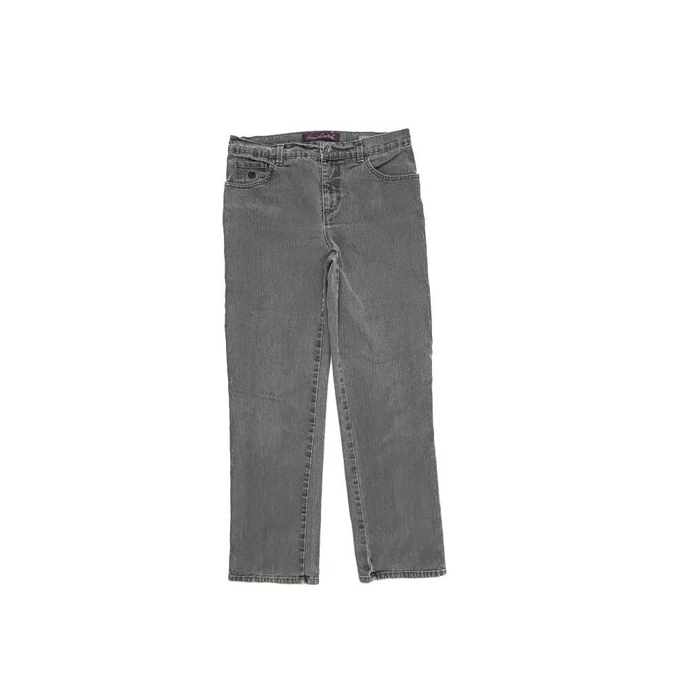 Gloria Vanderbilt Amanda Straight Leg Women's size 8P Gray Denim jeans